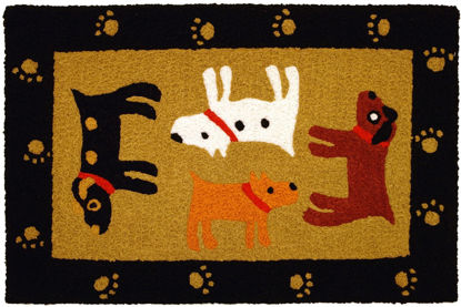 Picture of Woof Woof - Black  Jellybean Rug®