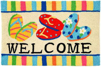 Picture of Flip Flop Welcome  Jellybean Rug®
