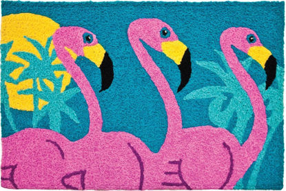 Picture of Tropical Flamingos  Jellybean Rug®