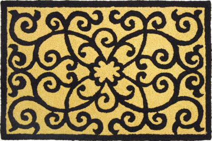 Picture of Frontgate-Black & Tan Jellybean Rug®