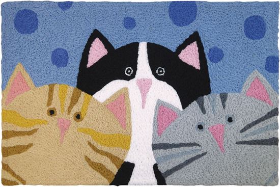 Jellybean Cat Pack Pet Decor 21 x 33 in Washable Accent Rug