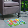 Picture of Tulips & Dragonflies Jellybean Rug®