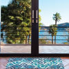 Picture of Blue & Green Ikat Simple Spaces Runner