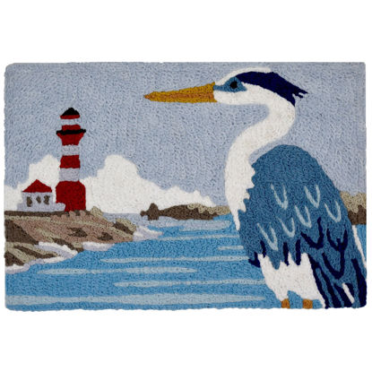 Picture of Heron and Lighthouse Jellybean Rug®