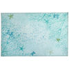 Picture of Coral Sea Aqua Homefires Micro-Suede Accent Rug