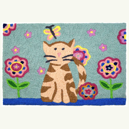Picture of Tabby & Butterfly  Jellybean Rug®