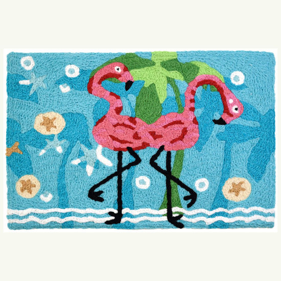 Picture of Dancing Flamingos Jellybean Rug®