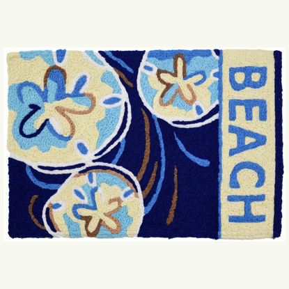 Picture of Beach Sanddollars Jellybean® Accent Rug