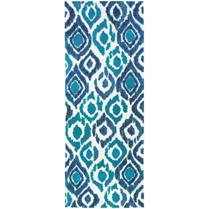 Picture of Blue & Green Ikat Simple Spaces Runner