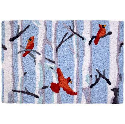 Picture of Cardinals in Birch Forest