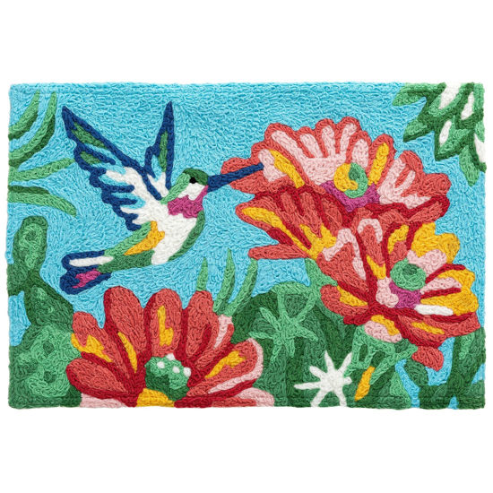 Picture of Blooming Cactus Hummingbird Jellybean Rug®