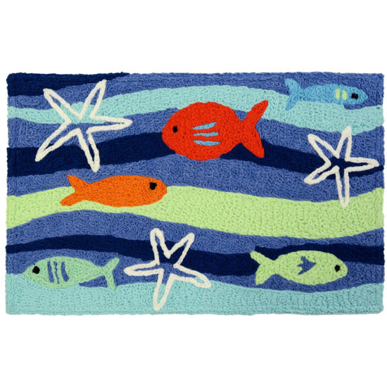 Picture of Fish School Jellybean Rug