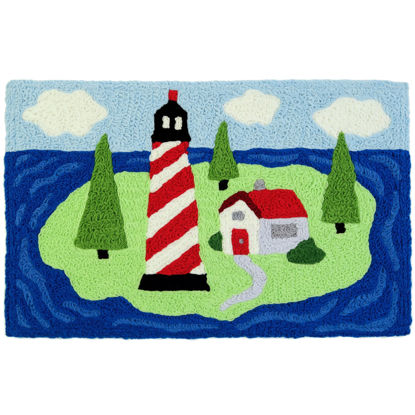 Picture of Island Lighthouse Jellybean Rug