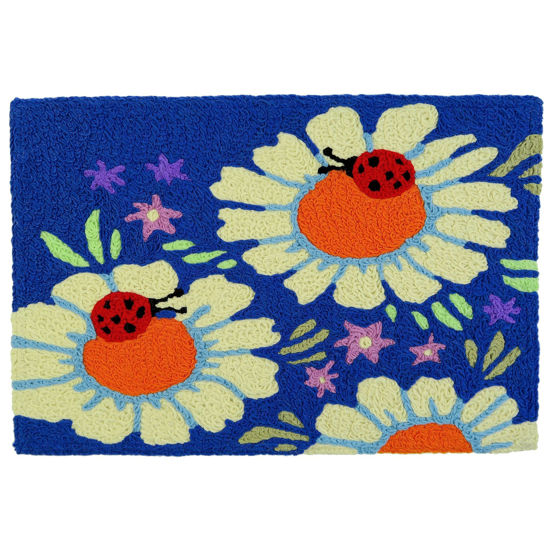 Picture of Ladybugs on Daisies Jellybean Rug®