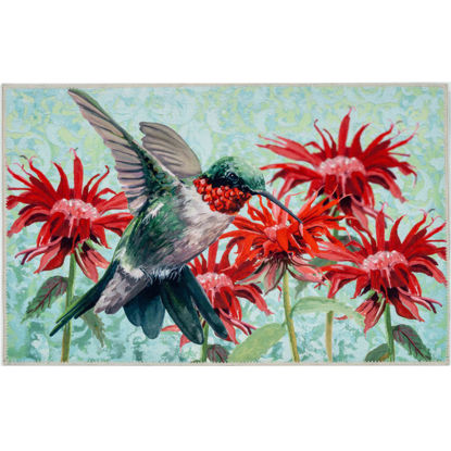 Picture of Hummingbird in Scarlett Blossoms Olivia's Home Rug