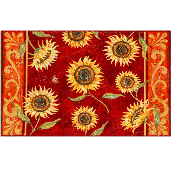 Picture of Provencal Sunflowers Olivia's Home Rug