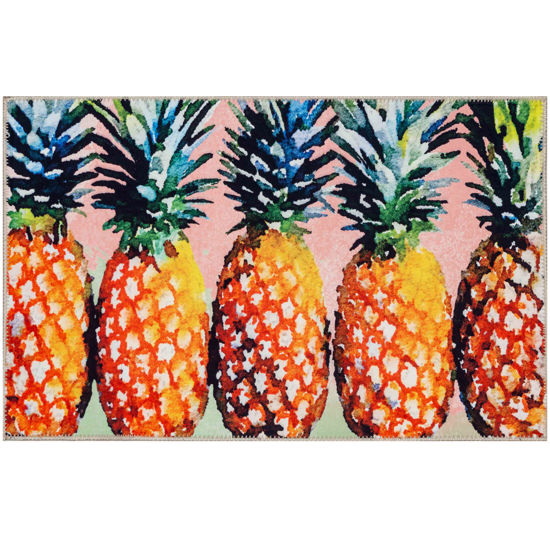 Picture of Tropical Pineapples Olivia's Home Rug