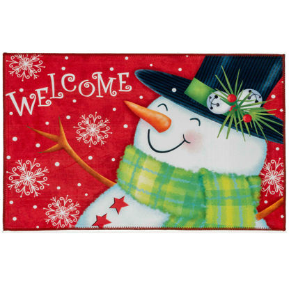 Picture of Welcoming Snowman Olivia's Home Rug