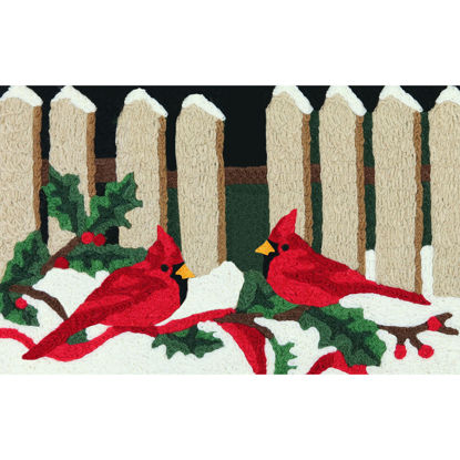 Picture of Winter Cardinals Jellybean® Rug