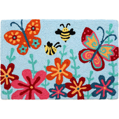 Picture of Butterfly and Bee Garden Jellybean® Rug