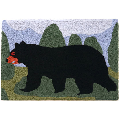 Picture of Black Bear in Mountains Jellybean® Accent Rug