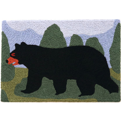 Picture of Black Bear in Mountains Jellybean® Rug