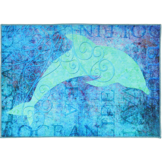 Picture of Ocean Life Dolphin Olivia's Home Rug