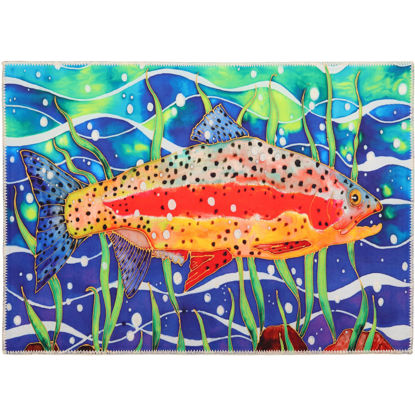 Picture of Swimming Rainbow Trout Olivia's Home Rug
