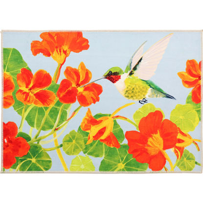 Picture of Nasturtiums & Ruby Throat Olivia's Home Rug
