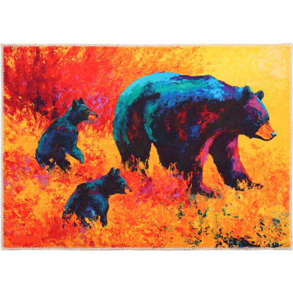 Picture of Mountain Black Bear Family Olivia's Home Rug