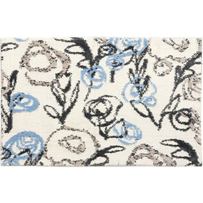 Picture of Casual Nature Blue Simple Spaces Rug