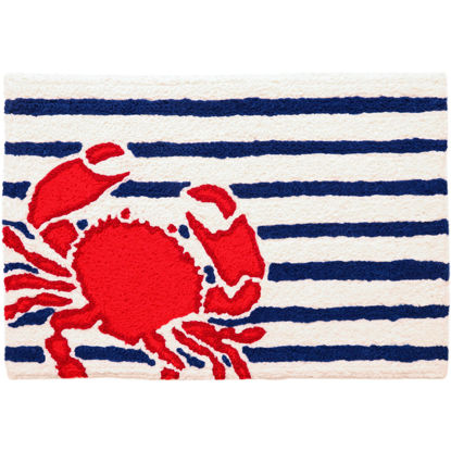 Picture of Captain's Quarters Red Crab Machine Washable Jellybean® Rug