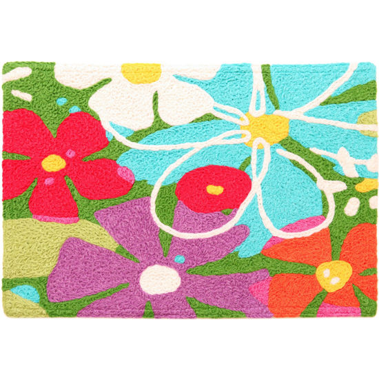Picture of Spring Floral Machine Washable Jellybean ® Accent Rug