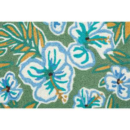 Picture of Tropical Hibiscus Machine Washable Jellybean®  Accent Rug