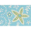 Picture of Marine Green Starfish Machine Washable Jellybean®  Accent Rug