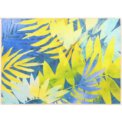 Picture of Tropical Indigo Machine Washable Olivia's Home™ Accent Rug