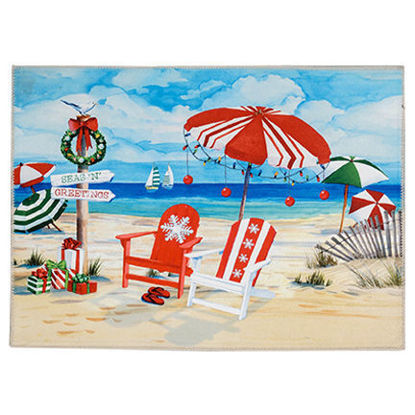 Picture of Beachside Christmas Olivia's Home Rug- NEW
