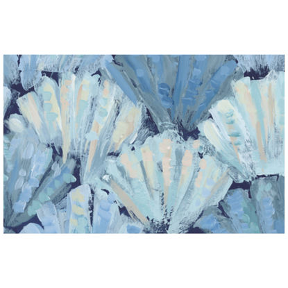 Picture of Scalloped Shells Cozy Living Rug