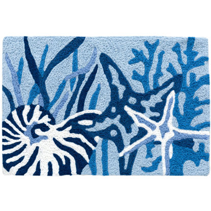 Picture of Indigo Shells Jellybean® Accent Rug