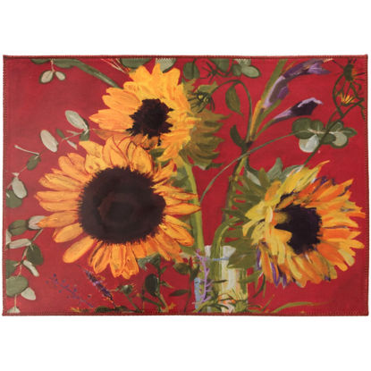 Picture of Sunflowers in Provence Machine Washable Olivia's Home™  Accent Rug