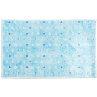 Picture of Watercolor Blues Cozy Living Rug