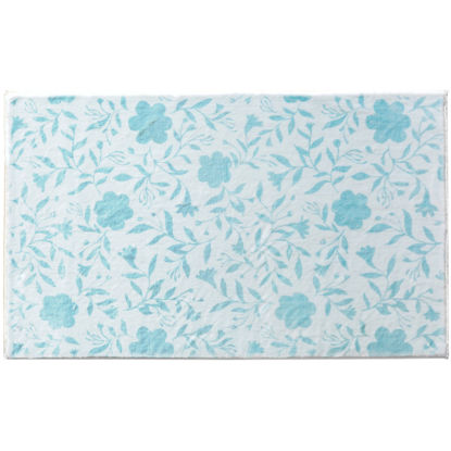 Picture of Vining Blue Flowers Cozy Living Rug