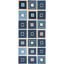 Picture of Beach Tiles Homefires Hooked Area Rug