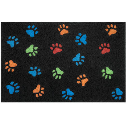 Picture of Paw Prints Jellybean Accent Rug