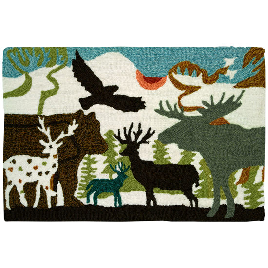 Picture of Forest Dwellers Homefires Hand Hooked Accent Rug