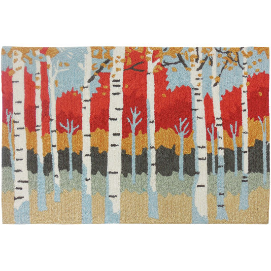 Picture of Blazing Birch Hand Hooked Accent Rug